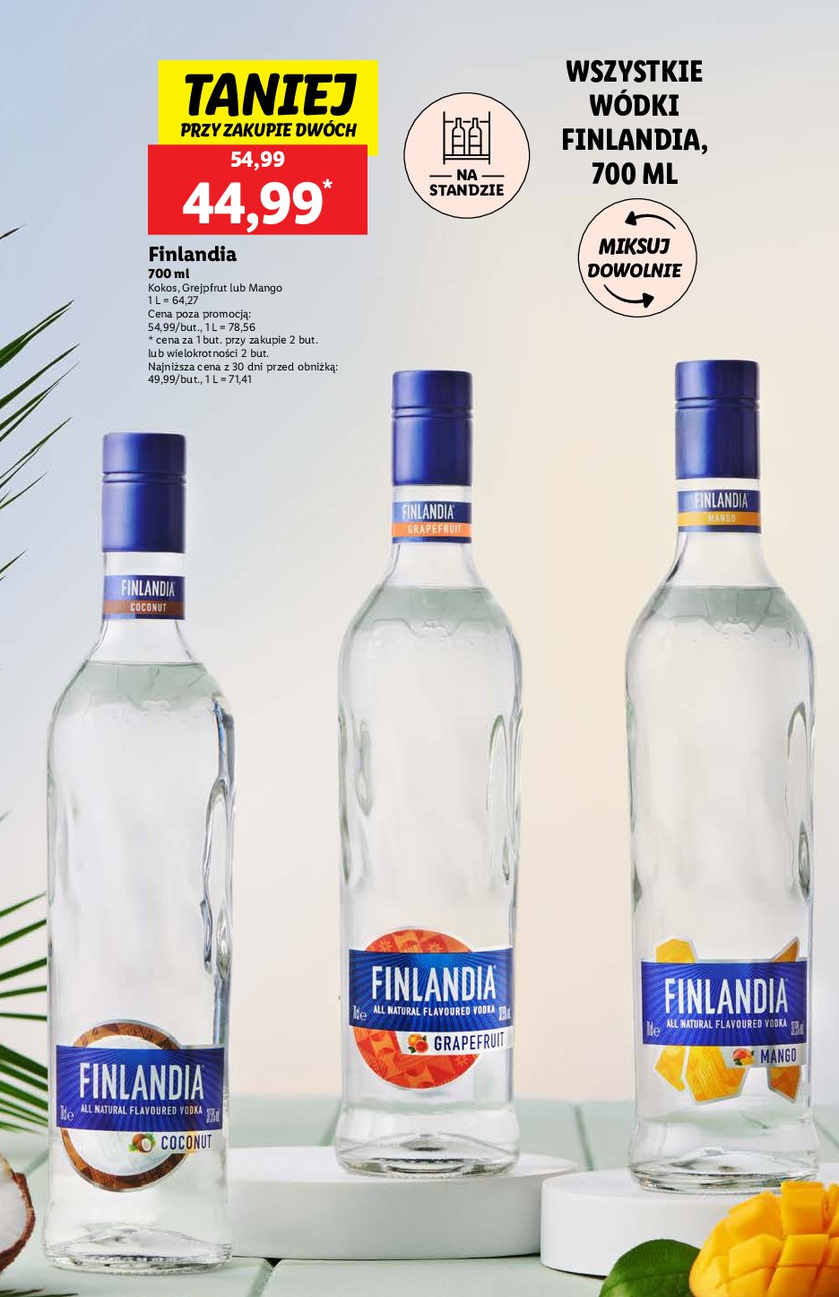 Wódka Finlandia grapefruit fusion promocja w Lidl