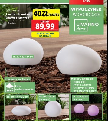 Lampy solarne LIVARNO HOME promocja