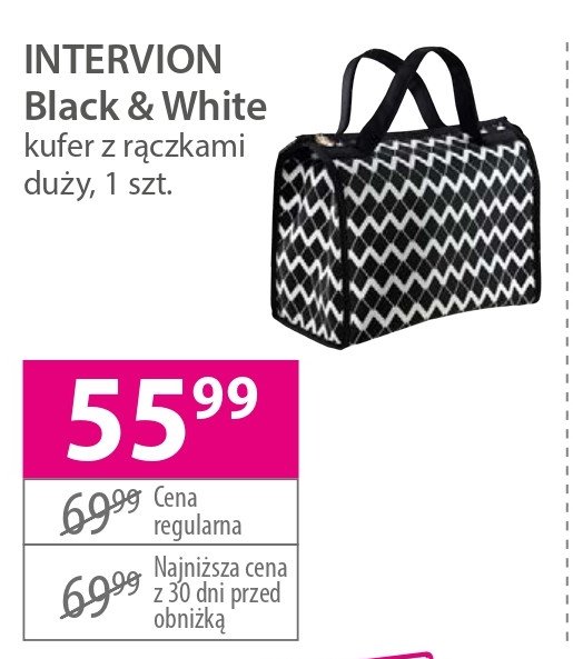 Kuferek z r膮czk膮 black & white Inter-vion promocja