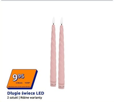 Długie świece LED 2 szt. różne warianty promocja w Action