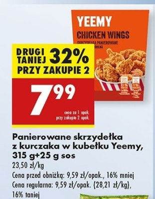 Skrzyde艂ka z kurczaka panierowane Yeemy promocja