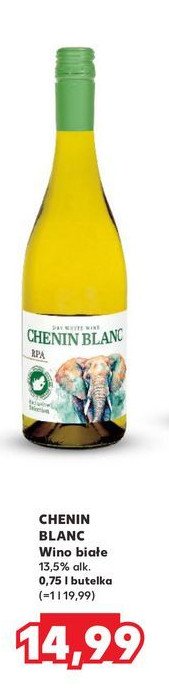 Wino Chenin blanc promocja w Kaufland