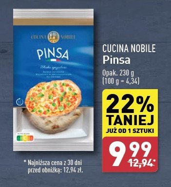 Pinsa Cucina nobile promocja w Aldi