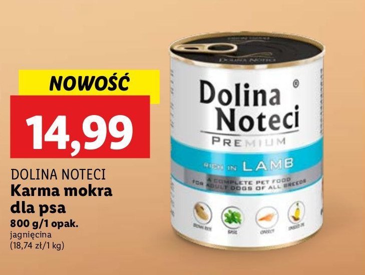 Karma dla psa bogata w jagnięcinę Dolina noteci promocja