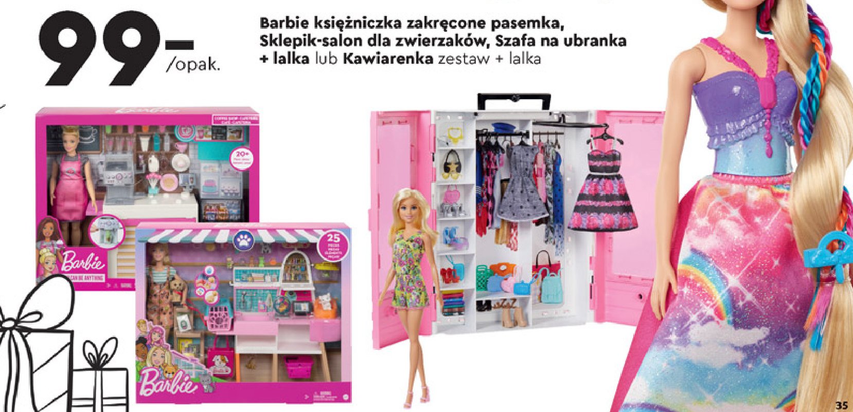 Szafa na ubrania + lalka Barbie promocja
