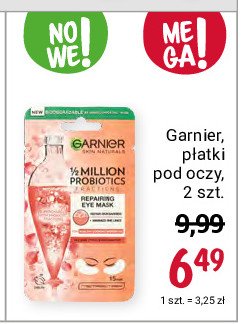Płatki pod oczy 1/2 million probiotics Garnier skin naturals promocja