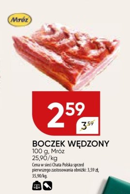Boczek wędzony Mróz promocja w Chata Polska