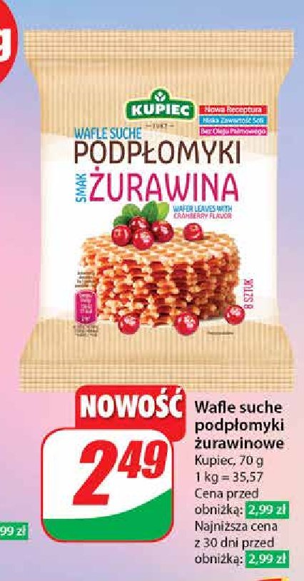 Podpłomyki z żurawiną Kupiec promocja w Dino