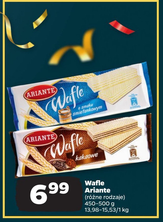 Wafle śmietankowe Ariante promocja