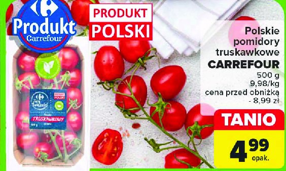 Pomidory truskawkowe Carrefour targ świeżości promocja