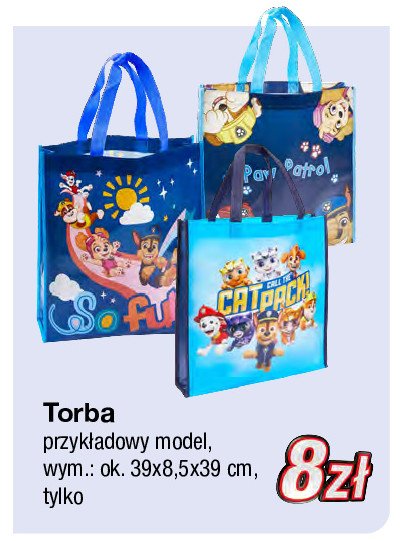 Torba 39 x 8.5 x 39 cm psi patrol promocja