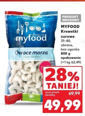 Krewetki surowe obrane, bez ogonka promocja w Kaufland