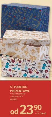 Pudełko prezentowe różne rozmiary promocja w Selgros