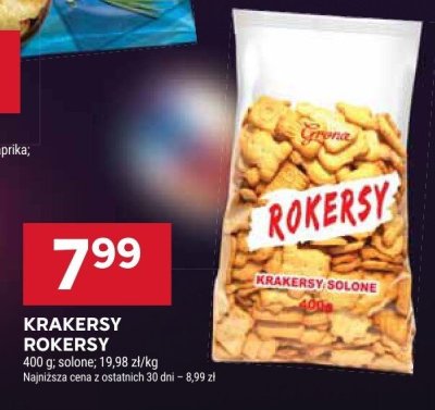 Krakersy ROKERSY solone promocja w Stokrotka