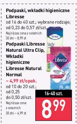 Wk艂膮dki normal Libresse natural care promocja