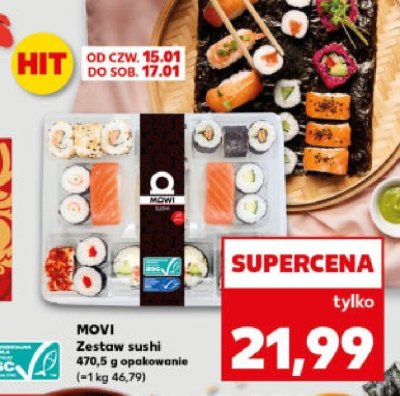 Zestaw sushi 470,5g  promocja w Kaufland