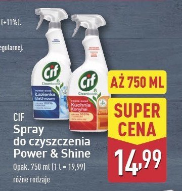 Spray do czyszczenia 艂azienki Cif cleanboost promocja
