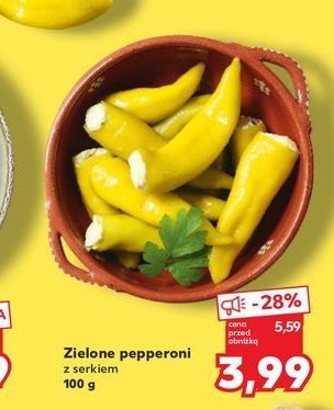 Pepperoni zielone z serkiem promocja
