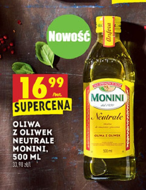 Oliwa z oliwek Monini neutrale promocja
