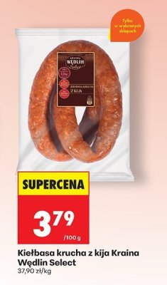 Kiełbasa Kiełbasa krucha z kija Kraina Wędlin Select promocja w Biedronka