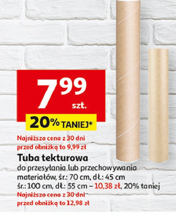 Tuba tekturowa 70 x 45 cm promocja