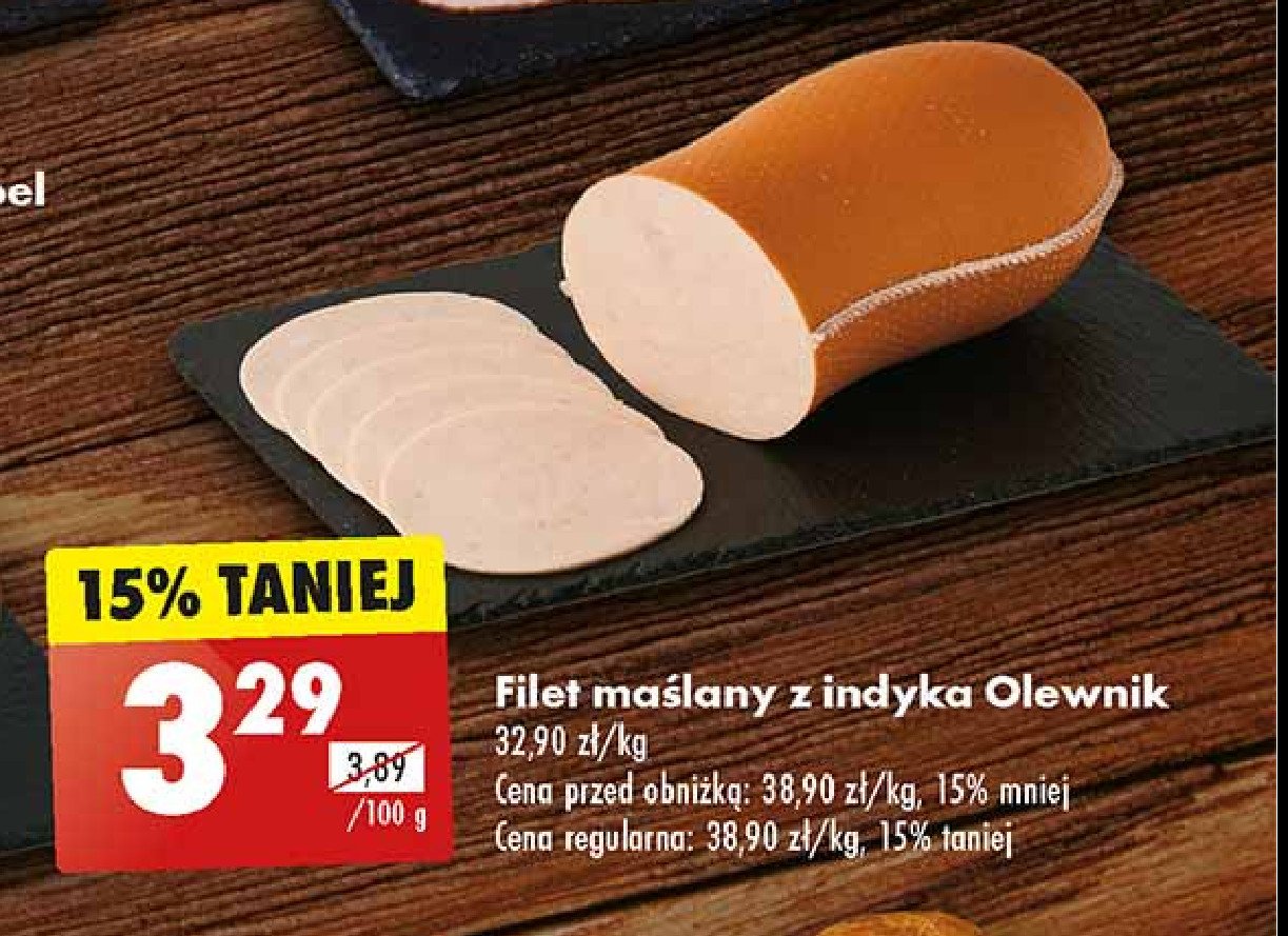 Filet maślany z indyka Olewnik promocja w Biedronka