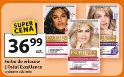 Farba do włosów L'Oréal Excellence, wybrane odcienie promocja w Auchan