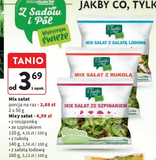 Mix sałat ze szpinakiem Z sadów i pól promocja