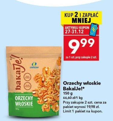 Orzechy włoskie BakalJej 150 g promocja