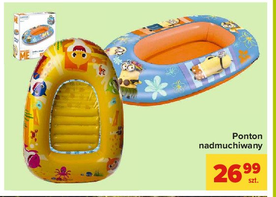 Ponton dmuchany dzieci臋cy minionki promocja