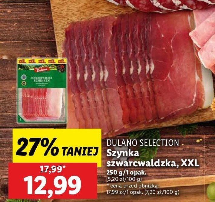 Szynka szwarcwaldzka Dulano selection promocja