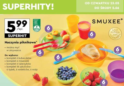 Kubeczki 200 ml kolorowe Smukee kids promocja