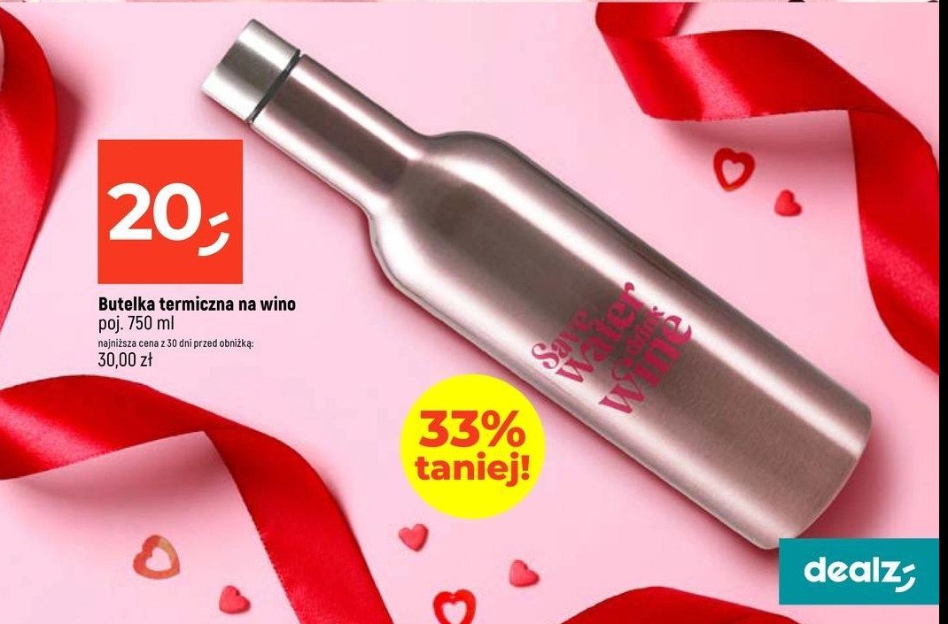 Butelka termiczna na wino 750 ml promocja