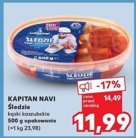 Śledzie kąski kaszubskie Kapitan navi promocja