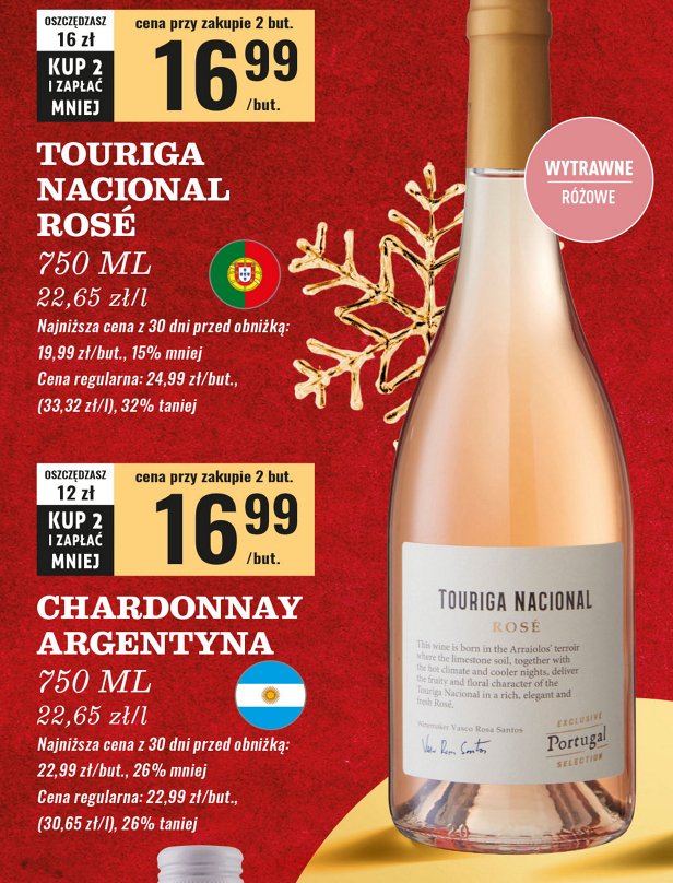 Wino Touriga nacional rose promocja w Biedronka