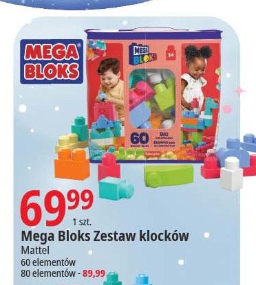 Klocki du偶e torba r贸偶owa Mega bloks promocja