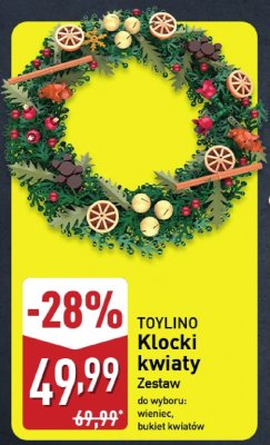 Klocki kwiaty TOYLINO Zestaw promocja w Aldi