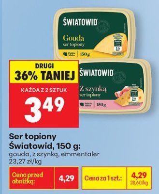 Ser topiony Światowid gouda  promocja w Biedronka