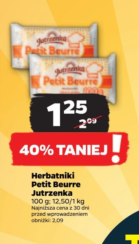Herbatniki Jutrzenka petit beurre promocja