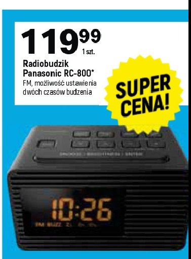 Radiobudzik rc-800 Panasonic promocja