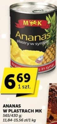 Ananas w plastrach MK promocja w Euro Sklep