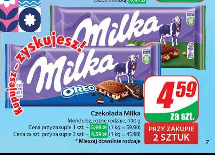 Czekolada hazelnuts Milka promocja