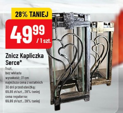 Znicz Kapliczka Serca bez wkładu promocja w POLOmarket