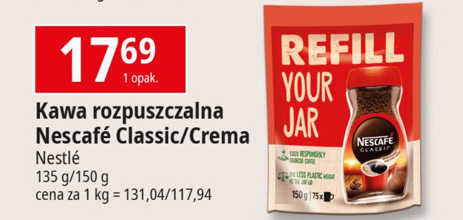 Kawa Nescafe classic promocja w Leclerc