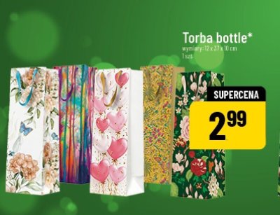 Torba prezentowa bottle promocja w POLOmarket