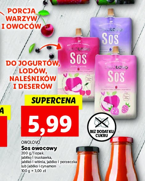 Sos jabłko - cynamon Owolovo promocja