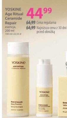 Esencja YOSKINE Age Ritual Ceramide Repair 200 ml promocja w Hebe