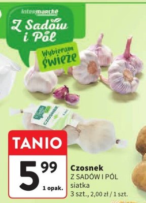 Czosnek Z SADÓW I PÓL siatka promocja w Intermarche