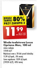 Woda toaletowa Lucca cipriano for men promocja