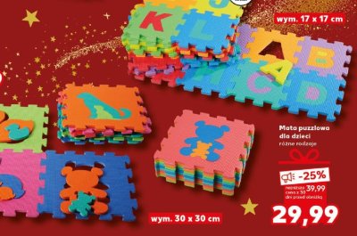 Mata puzzlowa dla dzieci różne rodzaje promocja w Kaufland